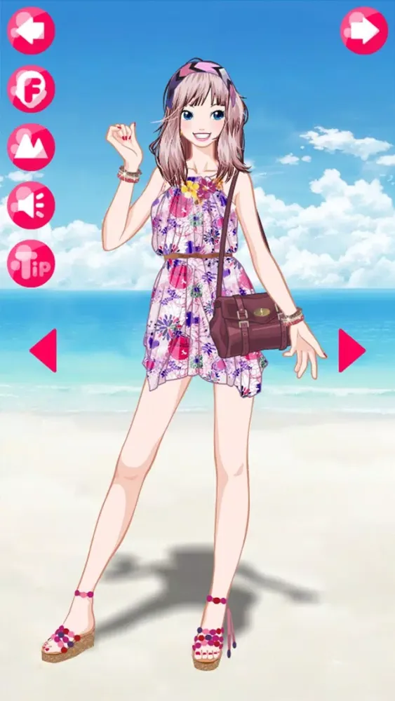 Beach Girl Make Up & Dress Up 스크린샷