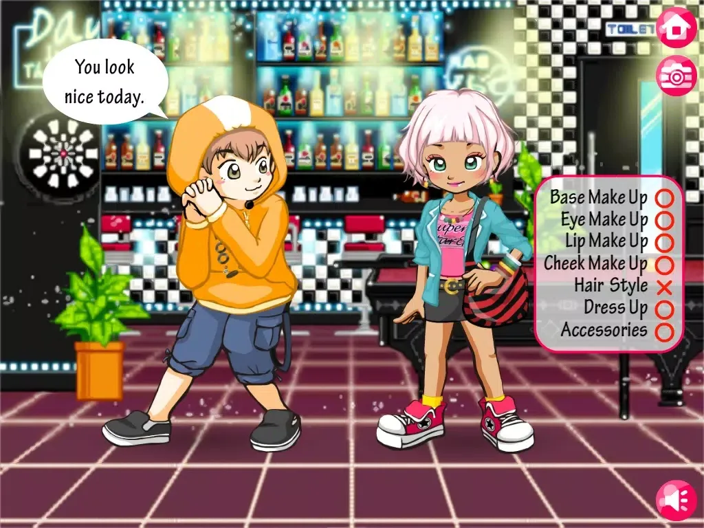 Coordi Coordi Casual Make Up & Dress Up iPad 应用截图