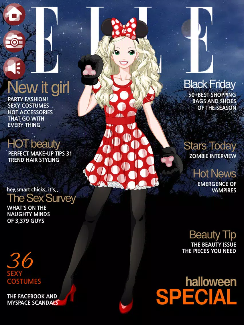 تصاویر Party Girl Free Make Up & Dress Up iPad 