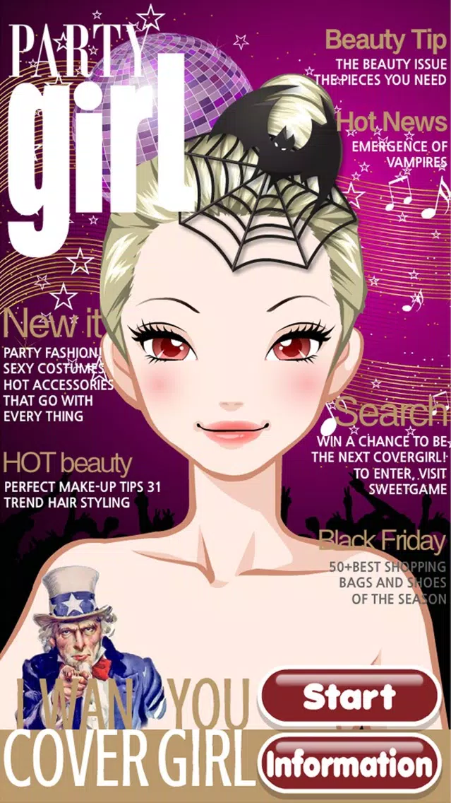 تصاویر Party Girl Free Make Up & Dress Up