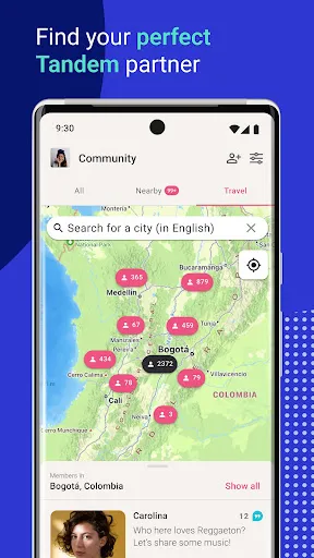 Tandem: Language exchange應用截圖