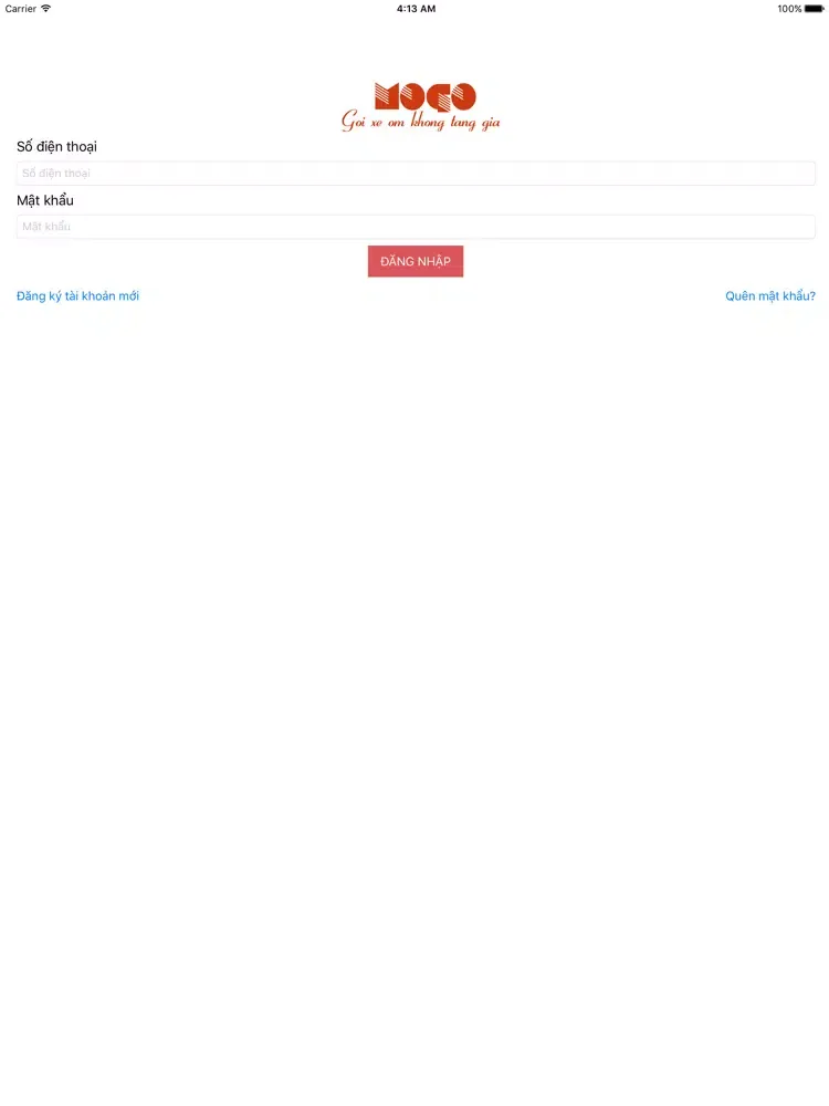 Gọi xe ôm giá rẻ - MoGo iPad  Screenshots