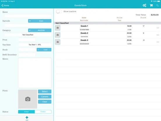 تصاویر TapPOS Inventory Sale Manager iPad 