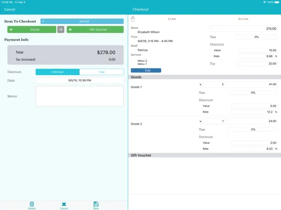 تصاویر TapPOS Inventory Sale Manager iPad 