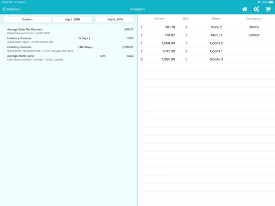 تصاویر TapPOS Inventory Sale Manager iPad 