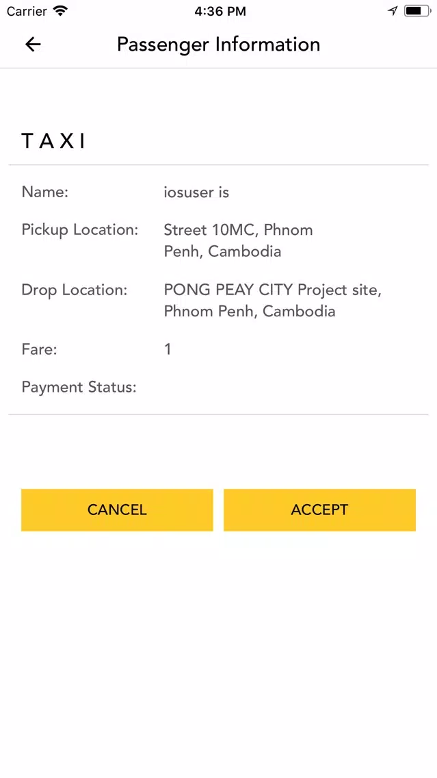 Tangkapan layar Taxi Cambodia Driver
