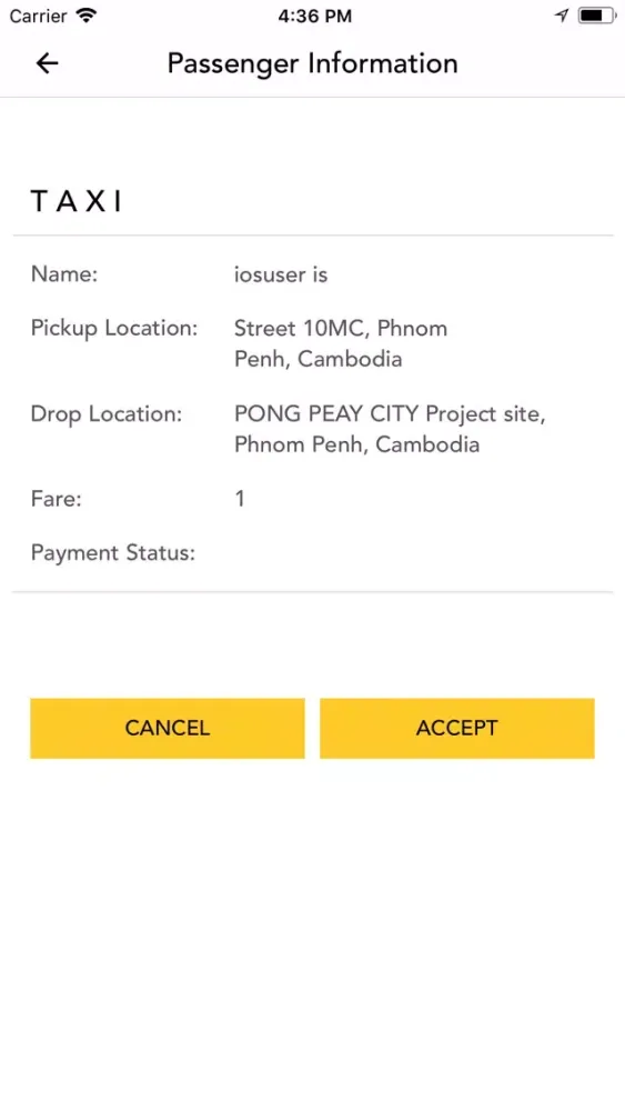Taxi Cambodia Driver应用截图