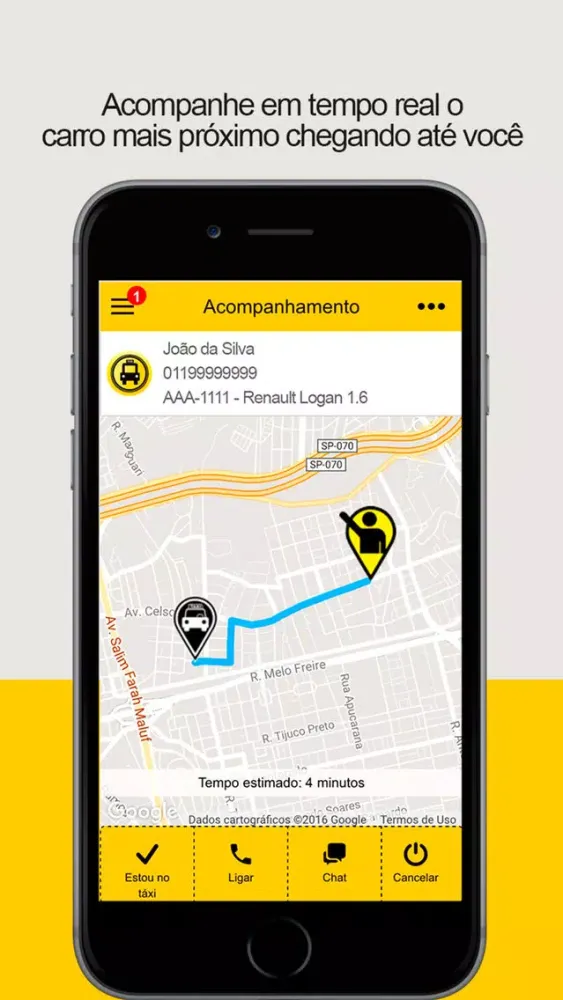 Capturas de tela do Taxi Smile Curitiba