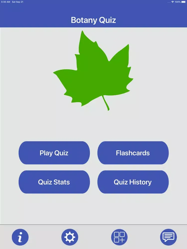 The Botany Quiz iPad Screenshots
