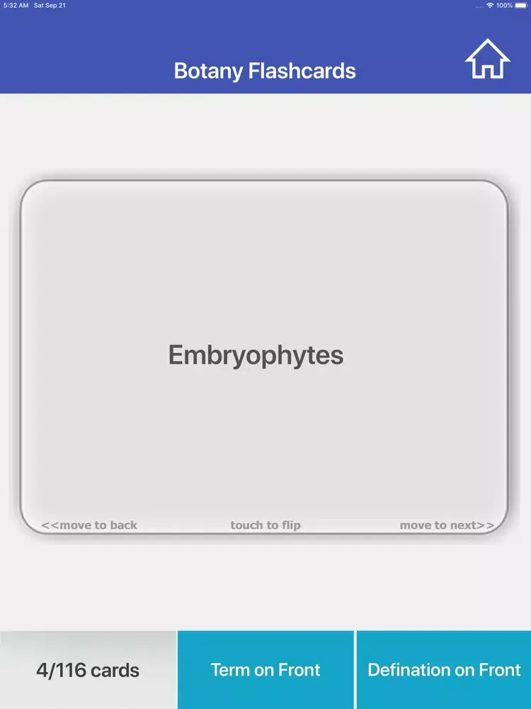 The Botany Quiz iPad Screenshots