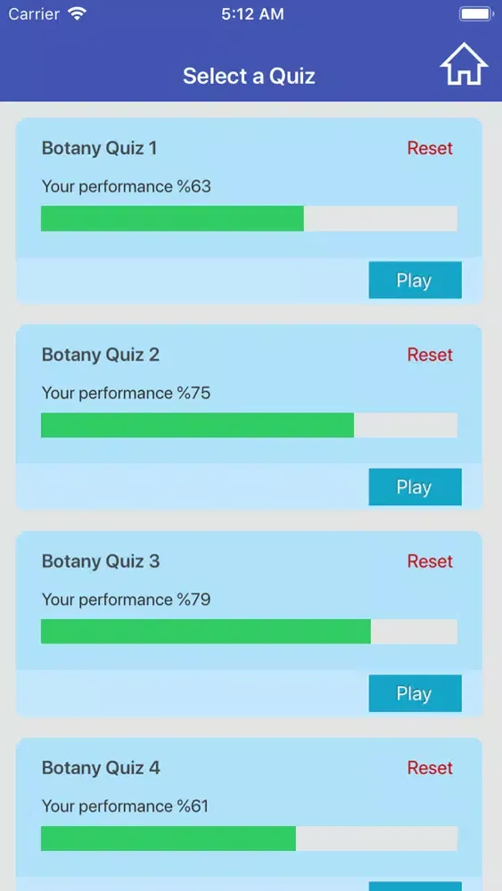 The Botany Quiz Screenshots