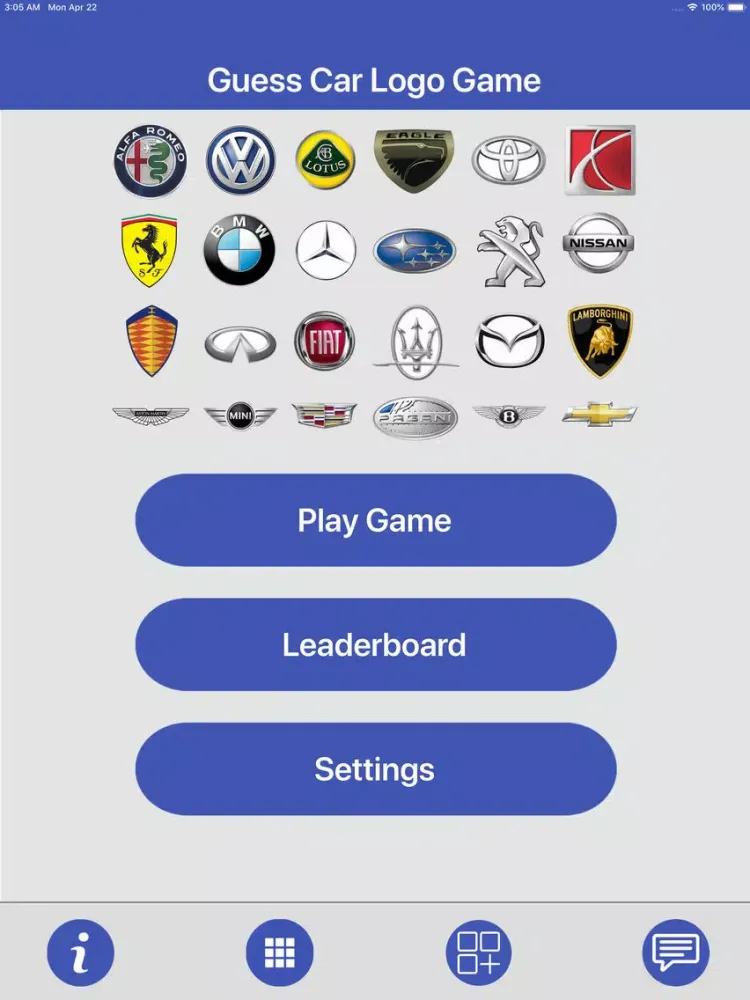 تصاویر Guess Car Logo Game iPad 