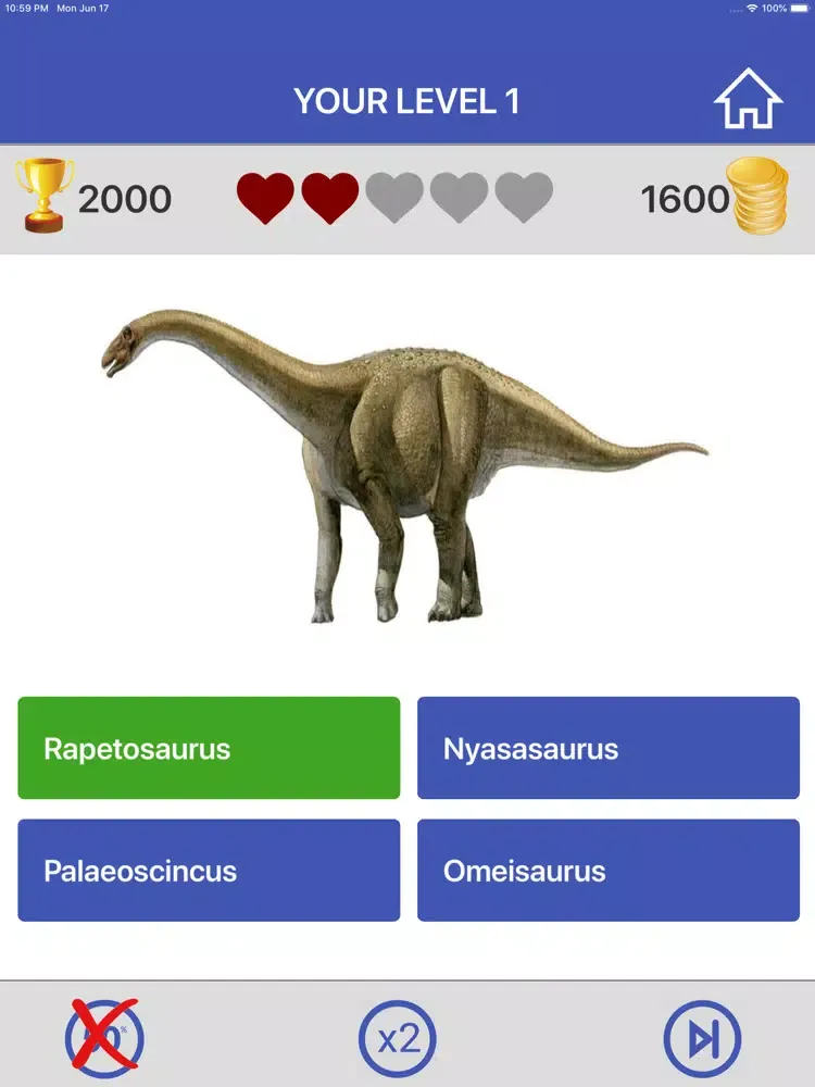 تصاویر Dinosaurs Quiz Game iPad 