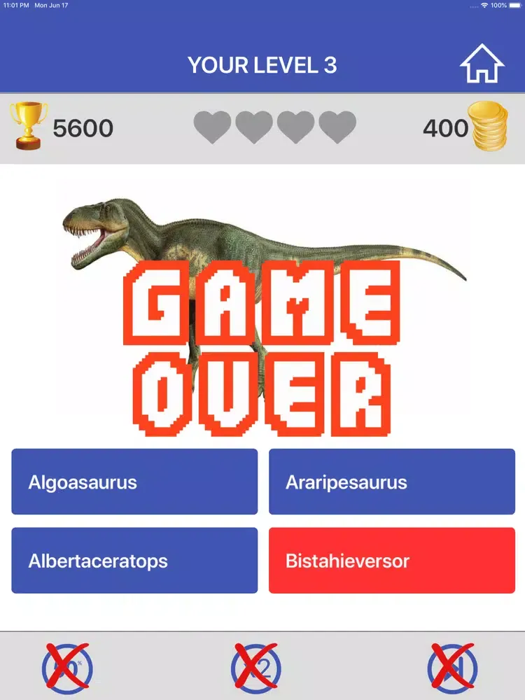 تصاویر Dinosaurs Quiz Game iPad 