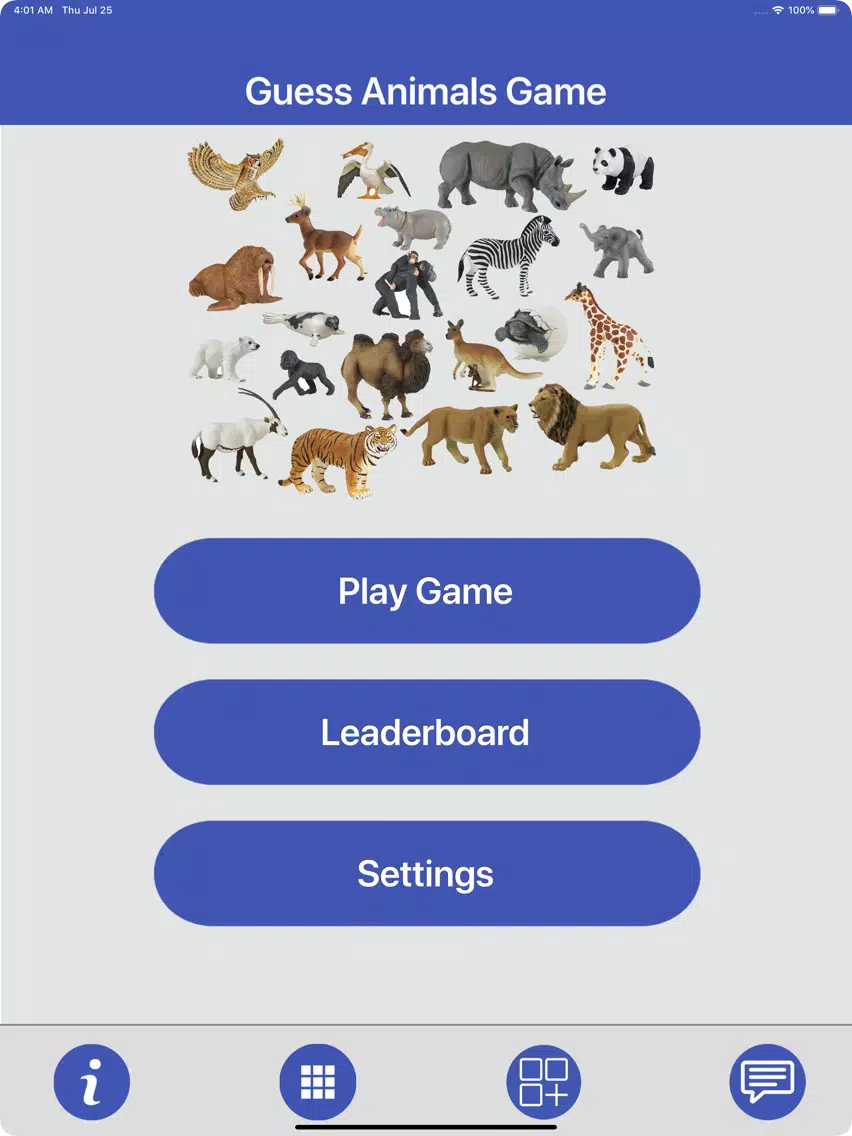 Guess Animals Quiz Game iPad  스크린샷