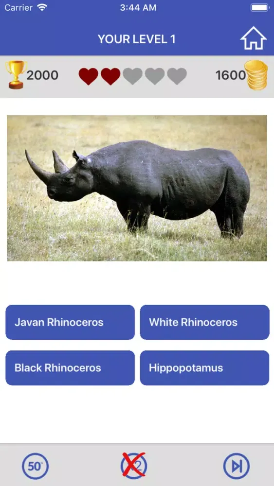 Tangkapan layar Guess Animals Quiz Game