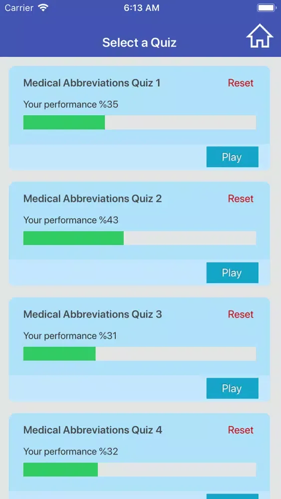 Medical Abbreviations Quiz سکرین شاٹس