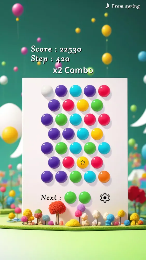 Capturas de tela do Marble Pop