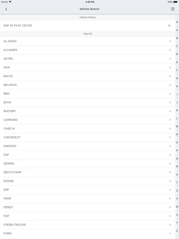 Fras-le iPad  Screenshots