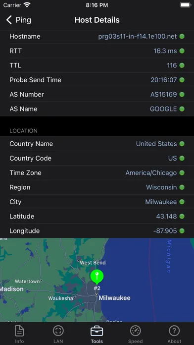 Network Analyzer Pro سکرین شاٹس