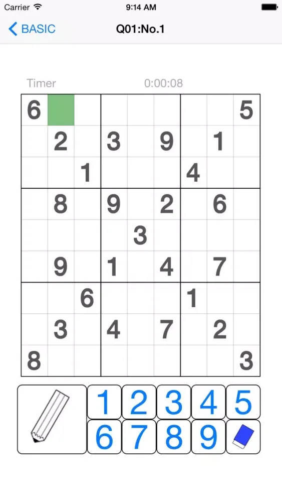 Ảnh chụp màn hình của Daily Number Place Play