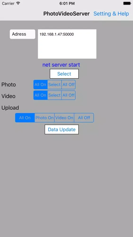 PhotoVideoServer স্ক্রিনশট
