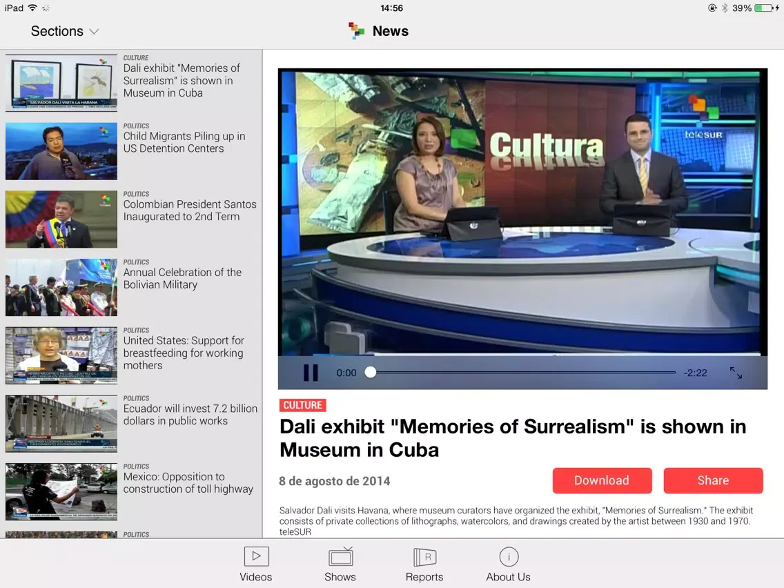 صور teleSUR Multimedia English iPad 