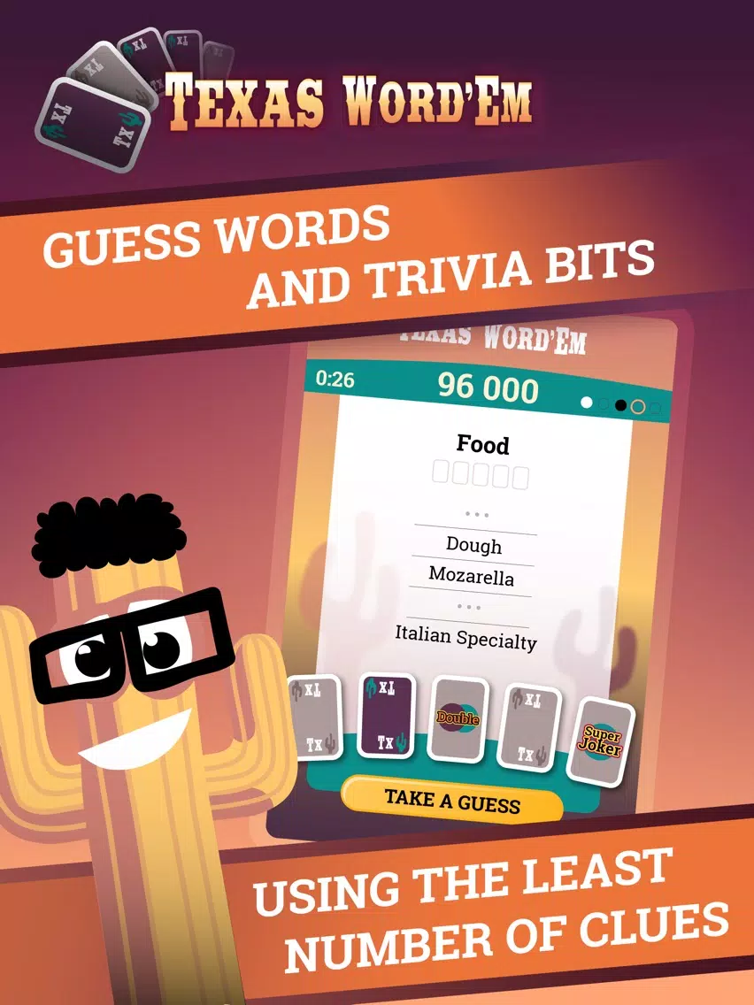Texas Word'Em: 5 Clues 1 Guess (iMessage) iPad  سکرین شاٹس