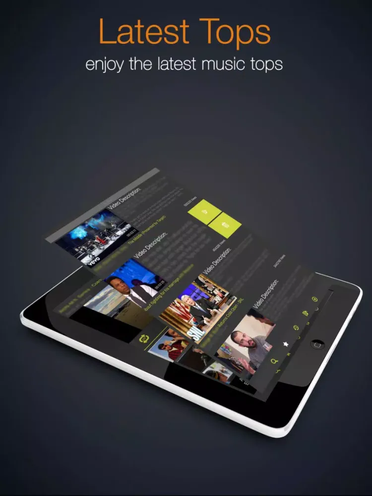 EYE - Music & Video iPad  Screenshots