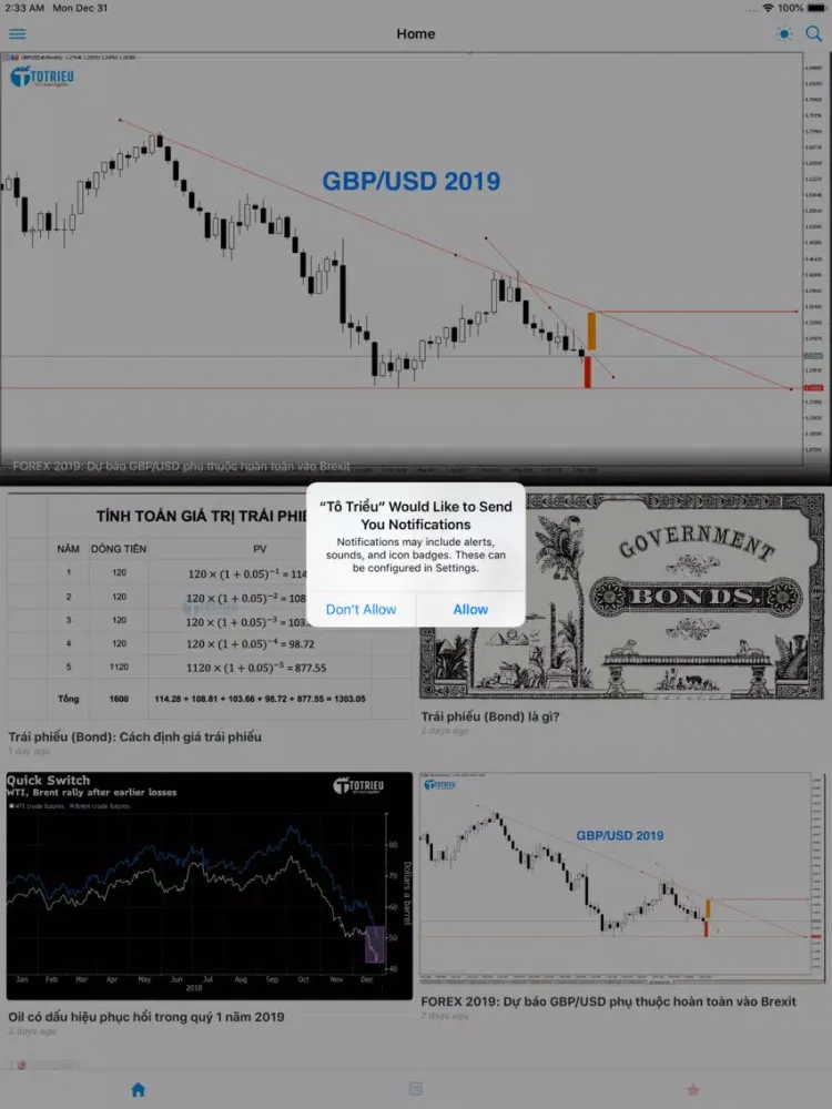 Ảnh chụp màn hình của Tô Triều - Học Forex Hiệu Quả iPad 