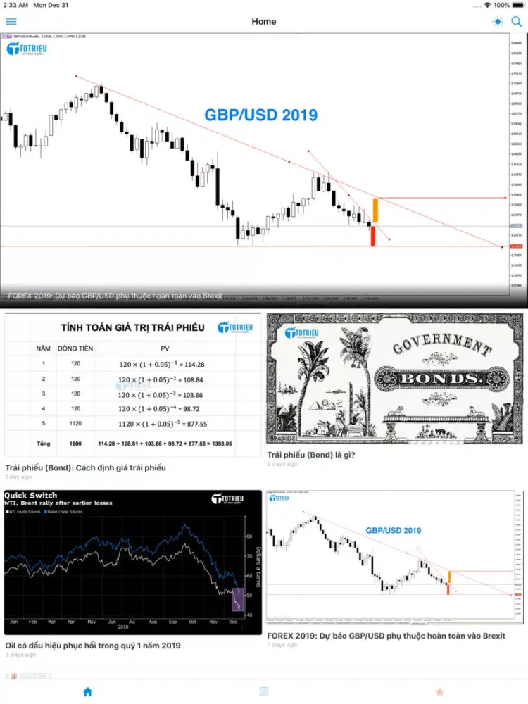 Ảnh chụp màn hình của Tô Triều - Học Forex Hiệu Quả iPad 