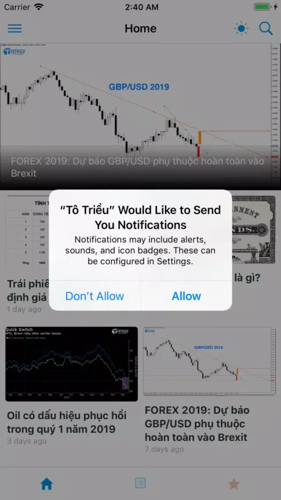 Ảnh chụp màn hình của Tô Triều - Học Forex Hiệu Quả