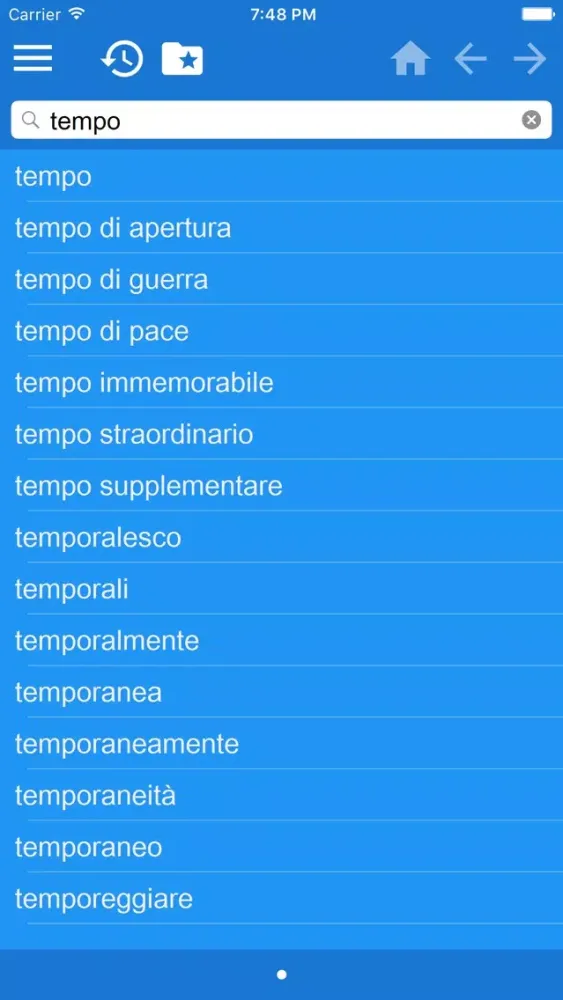Italian Dutch dictionary स्क्रीनशॉट