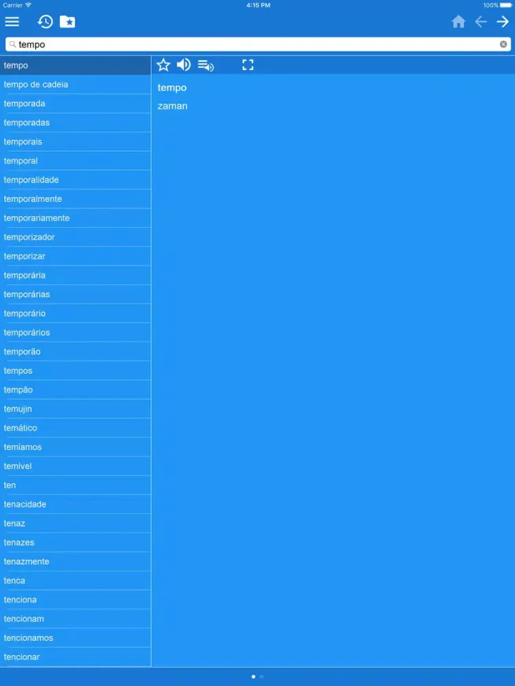 صور Portuguese Turkish dictionary iPad 