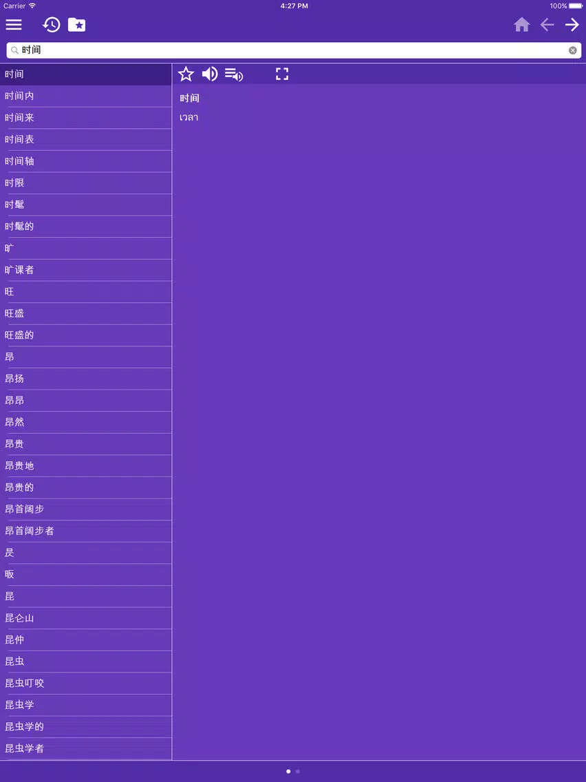 Capturas de pantalla de Thai Chinese Simplified dictionary iPad 