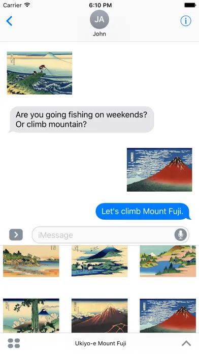 Tangkapan skrin Ukiyo-e Mount Fuji