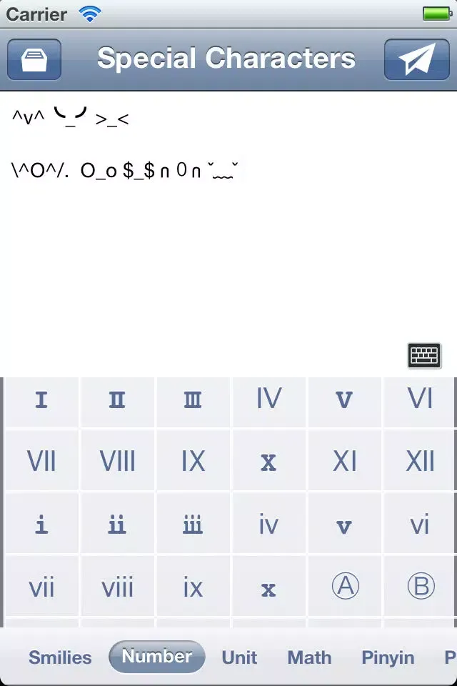 Capturas de pantalla de Special Characters FREE