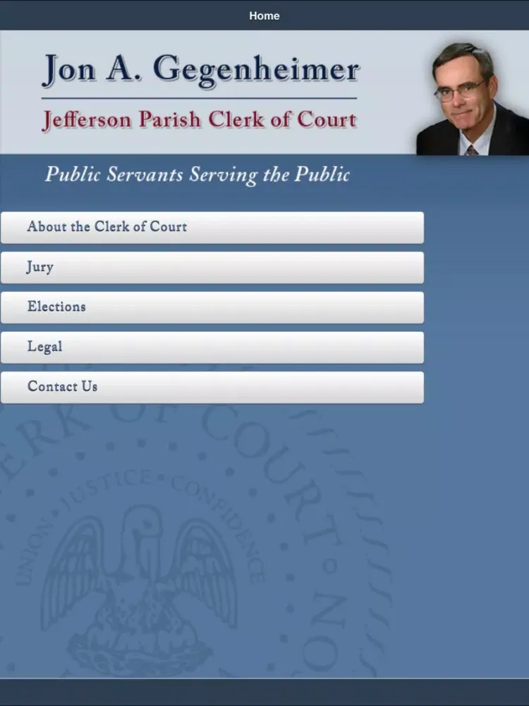 تصاویر Jefferson Parish Clerk of Court Legal Toolbox iPad 