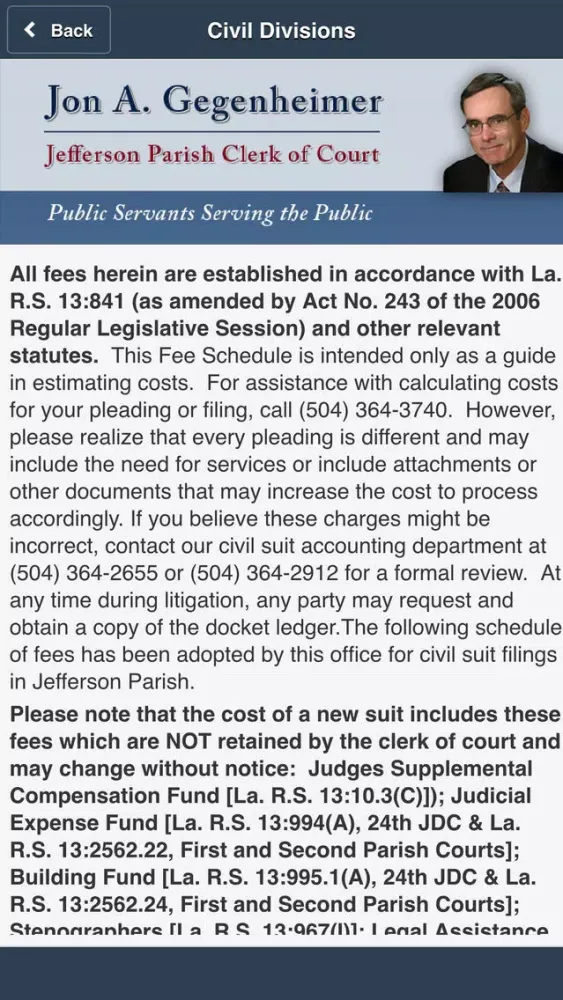 تصاویر Jefferson Parish Clerk of Court Legal Toolbox