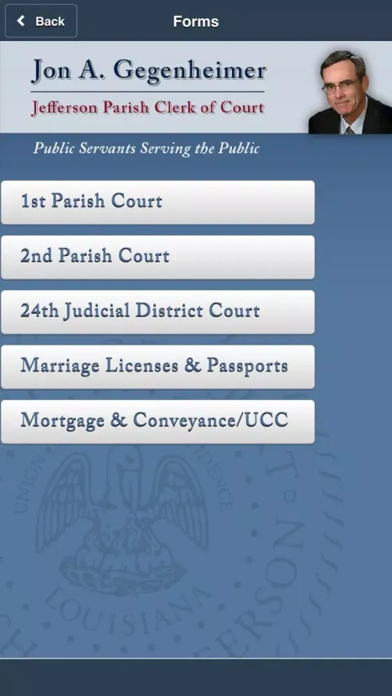 تصاویر Jefferson Parish Clerk of Court Legal Toolbox