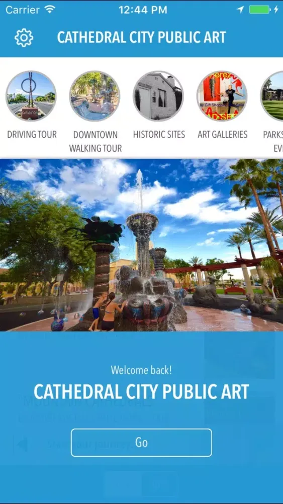 Tangkapan layar Cathedral City:Where ART Lives