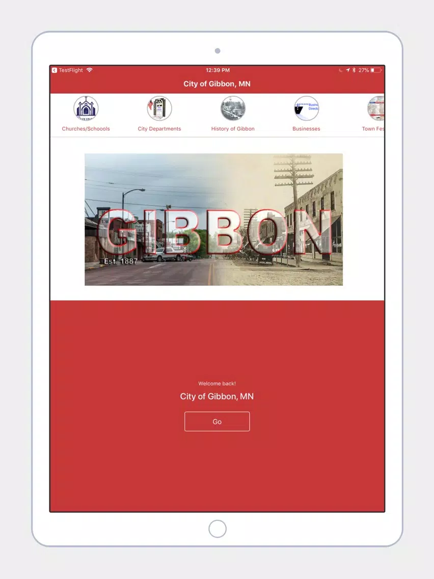 Скриншоты City of Gibbon, MN iPad 