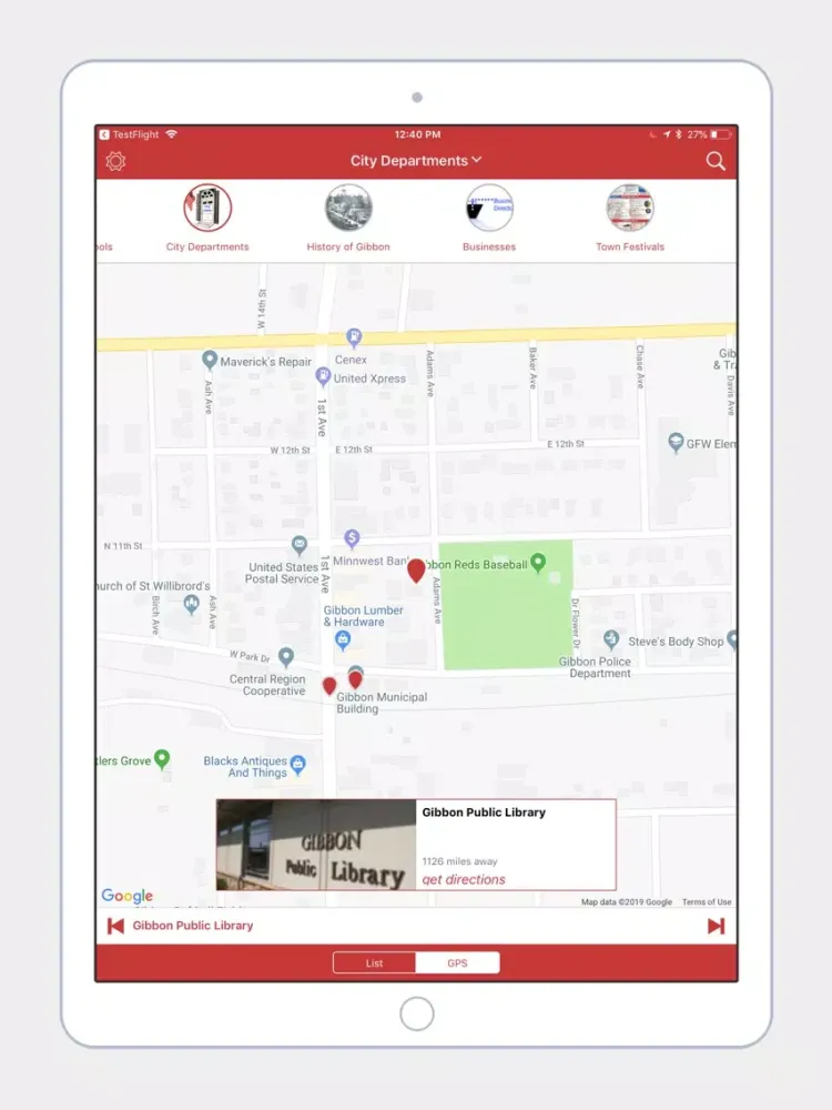 تصاویر City of Gibbon, MN iPad 