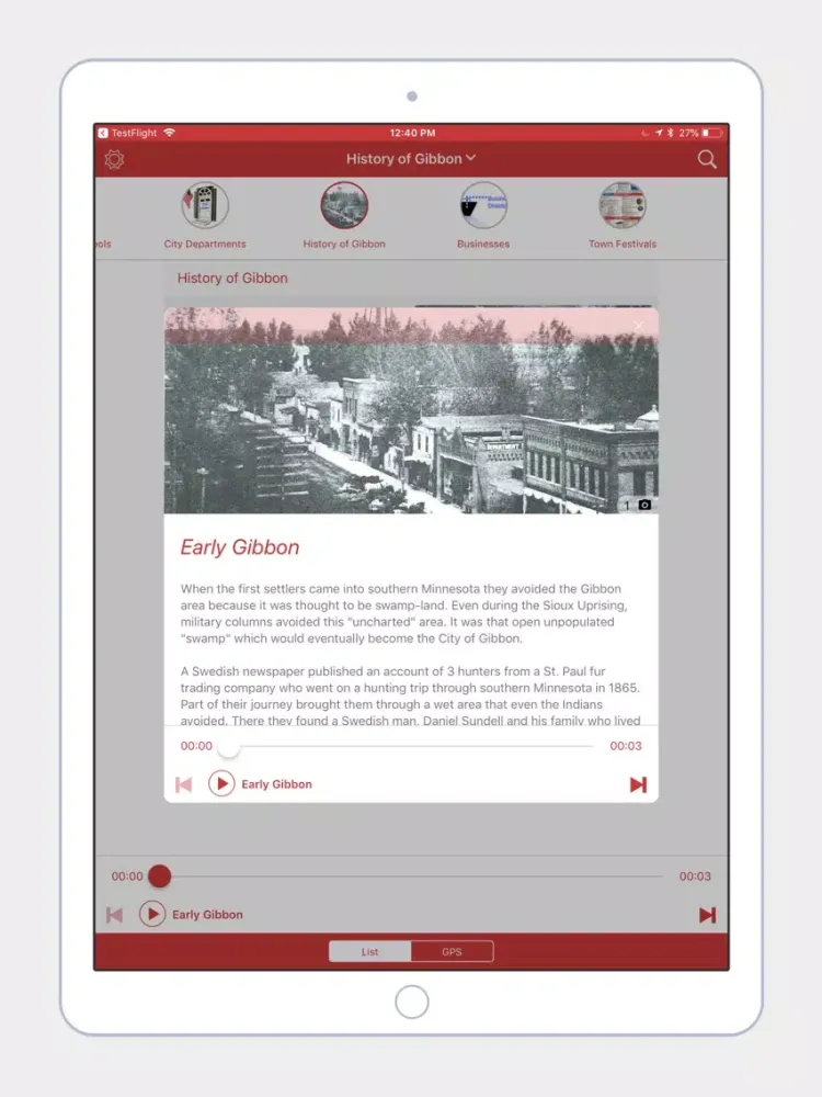 تصاویر City of Gibbon, MN iPad 