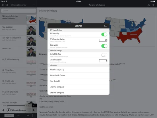 Gettysburg Driving Tour iPad  Ekran Görüntüleri