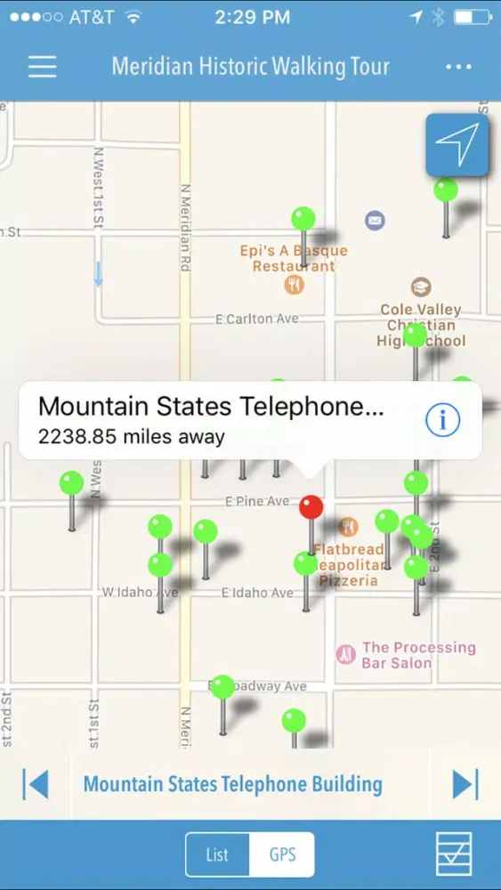 Meridian Historic Walking Tour Screenshots
