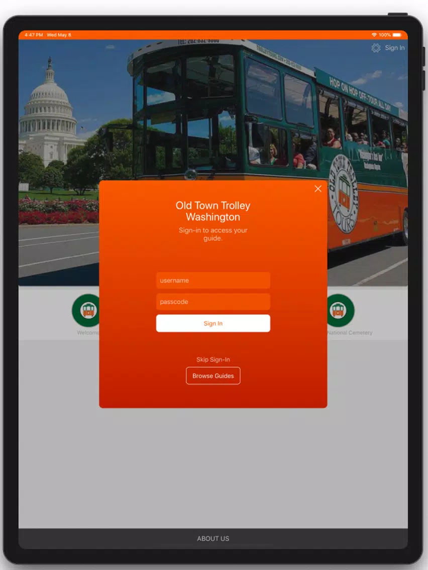 Old Town Trolley Tours D.C. iPad  স্ক্রিনশট