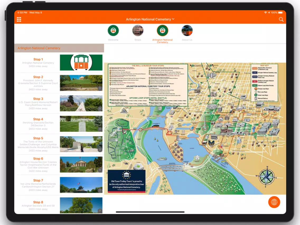 Old Town Trolley Tours D.C. iPad  স্ক্রিনশট