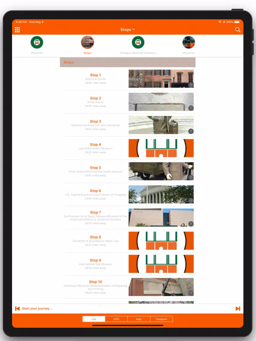 Old Town Trolley Tours D.C. iPad  স্ক্রিনশট