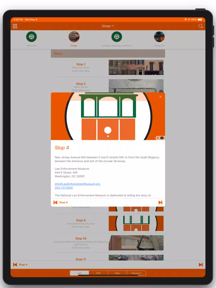 Old Town Trolley Tours D.C. iPad  স্ক্রিনশট